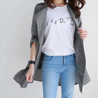 Wide-lapel Tab-sleeve M Lange Jacket