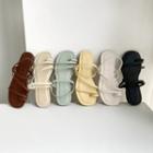 Multicolor Strappy Flip-flops