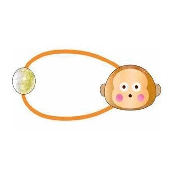 Daniel & Co. - Sanrio Monkichi Mascot Pony Tail Hair Tie 1 Pc