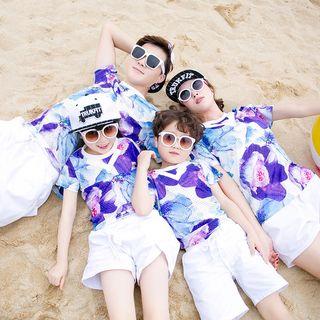 Family Matching Floral Short-sleeve T-shirt / Shorts