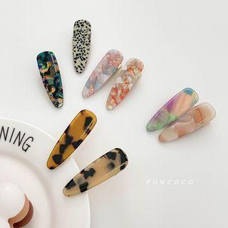 Color Block Acetate Hair Clip