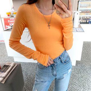 Slim Textured Ribbed T-shirt