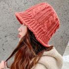 Cable-knit Knit Bucket Hat