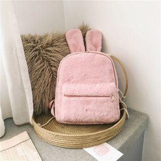 Chenille Rabbit Ear Backpack