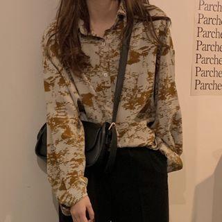 Printed Blouse Yellow - One Size