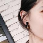 Bow Square Resin Earring