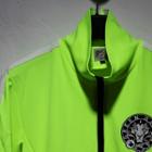 High-neck Contrast-trim Zip Jacket L