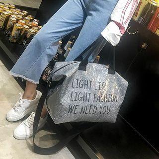 Shimmer Lettering Carryall Bag