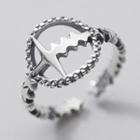 Heartbeat Sterling Silver Ring Silver - One Size