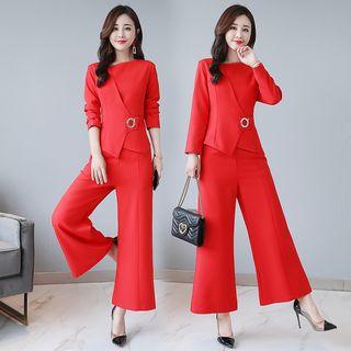 Set: Side-tie Blazer + Dress Pants