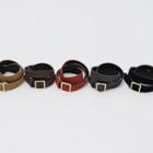 Square-buckle Belt In 5 Colors