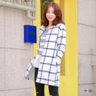 Grid Boucl  Longline Lady Jacket