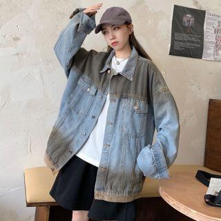 Gradient Loose-fit Denim Jacket