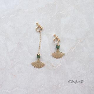 Fan Drop Earring / Clip-on Earring