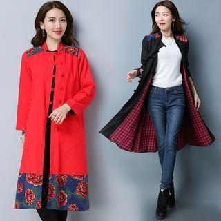 Padded Frog-button Coat