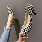 Pointy-toe Check Pumps