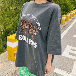 Tiger-printed Boxy T-shirt