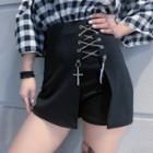Chain Strap Mini A-line Skort
