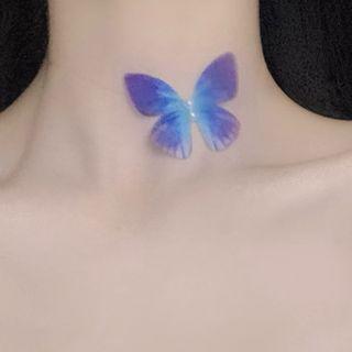 Butterfly Choker 1 Pc - 0563a - Butterfly Choker - One Size