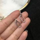 925 Sterling Silver Chain Dangle Earring 1 Pair - Silver Earring - One Size