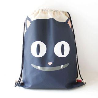 Printed Drawstring Lightweight Backpack