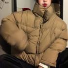 Padded Zip Jacket Khaki - One Size