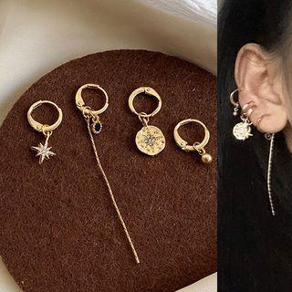 Set: Alloy Dangle Earring (assorted Designs) 1 Pair - Es0678 - One Size