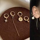 Set: Alloy Dangle Earring (assorted Designs) 1 Pair - Es0678 - One Size