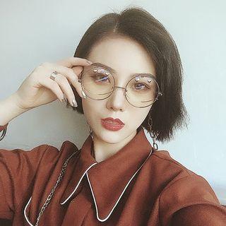 Heart Stud Round Sunglasses / Glasses