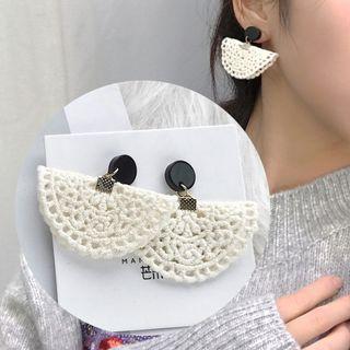 Crochet Lace Fan Earring