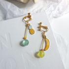 Fruit Asymmetrical Fringed Earring