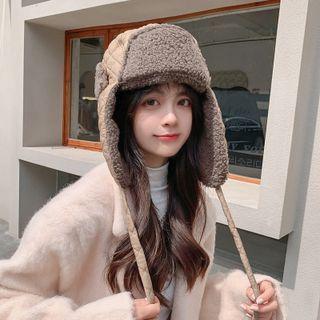 Fluffy Quilted Trapper Hat