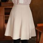 Seam-trim Flared Skirt