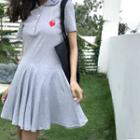 Heart Slim-fit Short-sleeve Dress