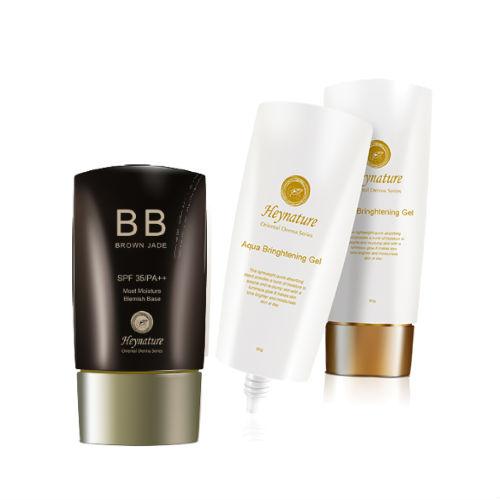 Heynature - Set: Bb Cream Brown Jade Spf 35 Pa++ 40g + Aqua Brightening Gel 80g 2 Pcs
