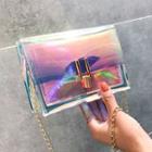 Transparent Holographic Chain Crossbody Bag