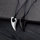 Stainless Steel Fang Pendant String Necklace