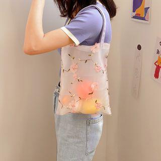 Embroidered Daisy Handbag