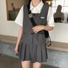 Embroidered Vest / Short-sleeve Shirt / Skirt / Set
