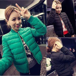 Padded Jacket / Color Block Long-sleeve T-shirt