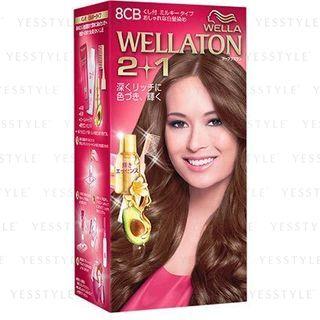 Wella - Wellation 2 + 1 Milky Hair Color (#8cb) 1 Set