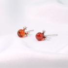 Bead Stud Earring 1 Pair - 136 - One Size
