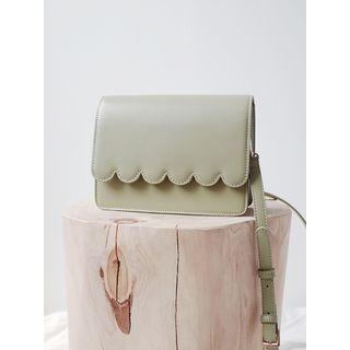 Scallop Flap Crossbody Bag