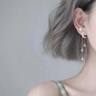 Non-matching Moon & Star Earring 1 Pair - Silver - One Size