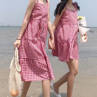 Gingham Sleeveless Dress / Minidress