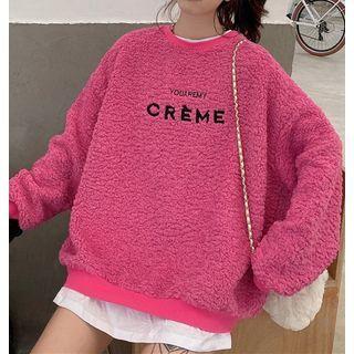 Long-sleeve Fleece Printed Sweatshirt