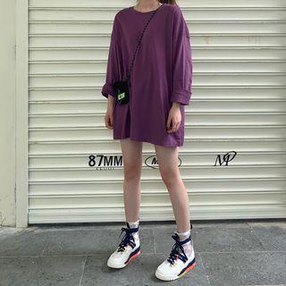 Long-sleeve T-shirt Purple - One Size