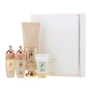 Myunguihyang All-in-one Cream Special Set: Cream 80ml + Balancer 20ml + Essence Lotion 20ml + Gongjinhyang Seol Brightening Foam Cleanser 13ml 4pcs