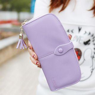 Tassel Zip Tabbed Long Wallet