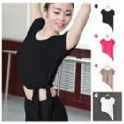Side-tie Cropped T-shirt